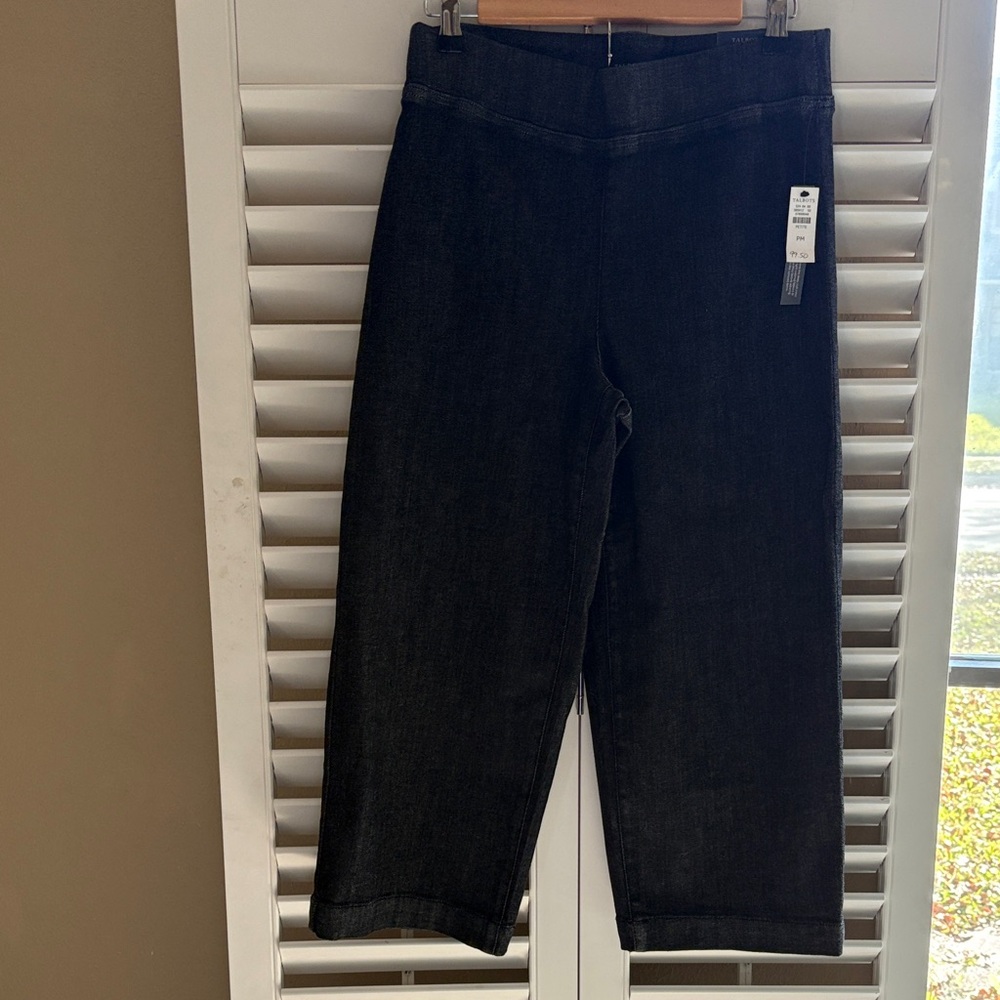 Talbots Travel Wide Leg Crop Jeans NWT